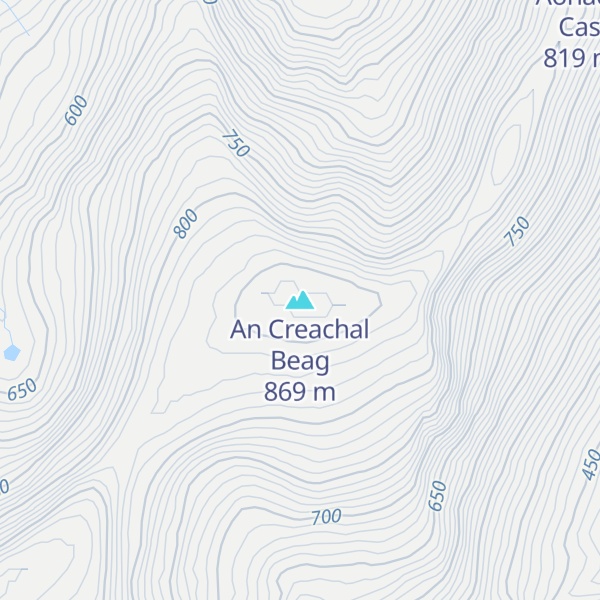 Map of An Creachal Beag