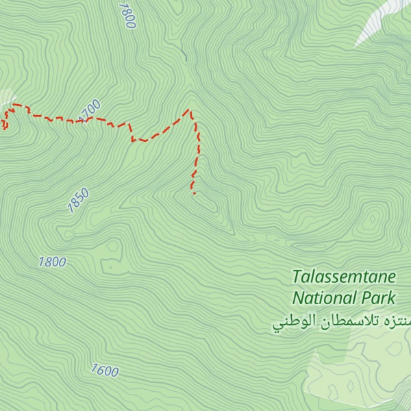 Map of Jebel Tisouka