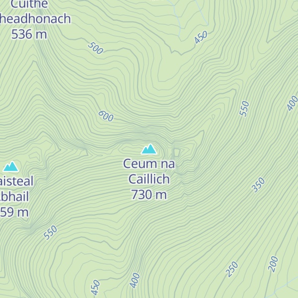 Map of Ceum na Caillich