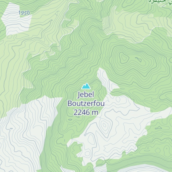 Map of Jebel Boutzerfou