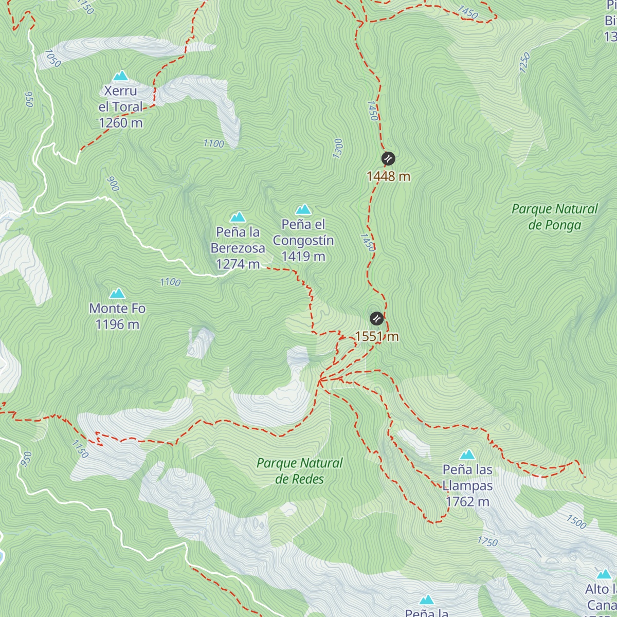 Refugio de cazadores map