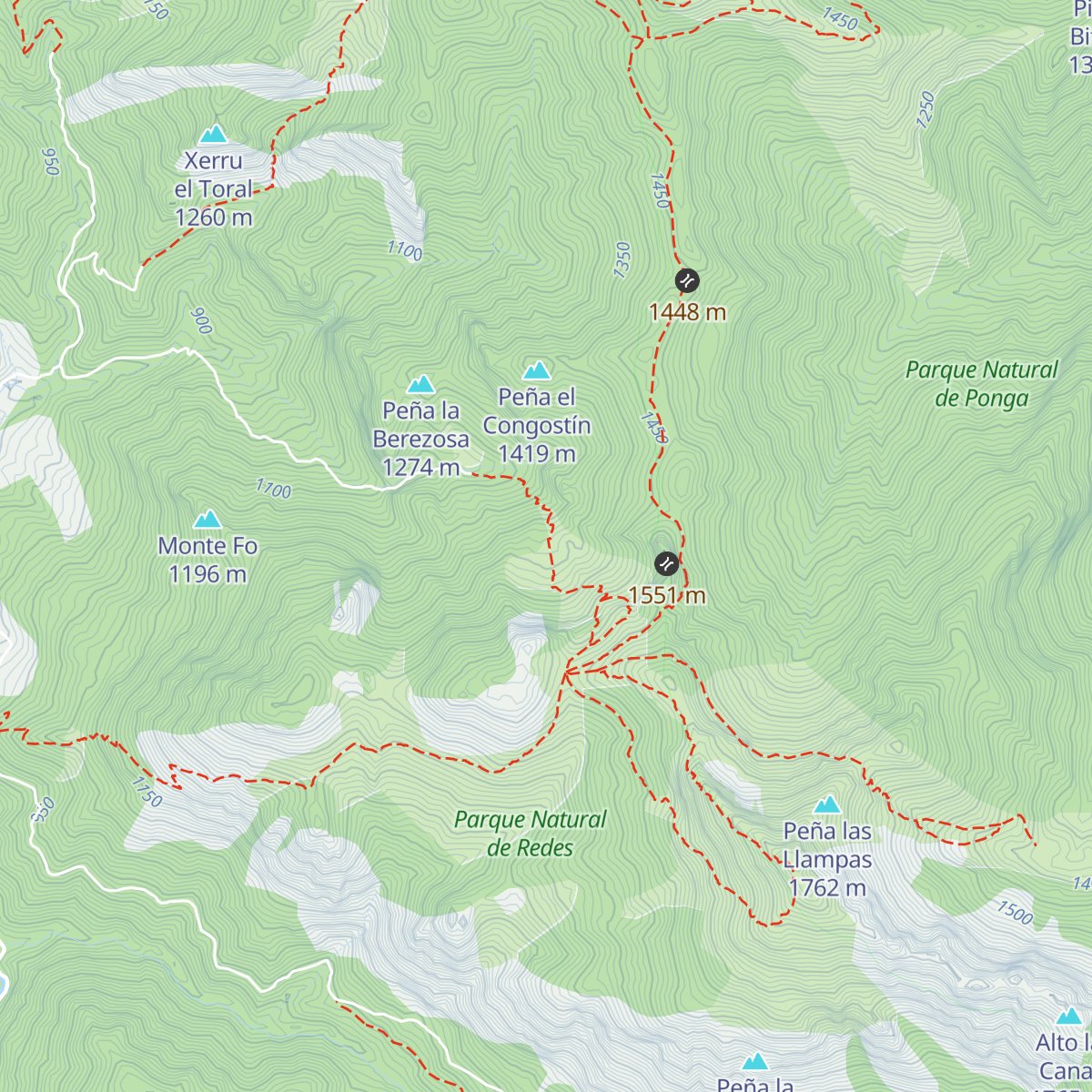 Refugio de cazadores map