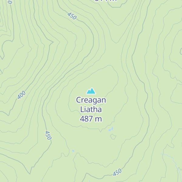 Map of Creagan Liatha