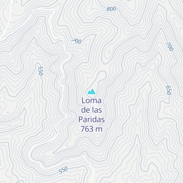 Map of Loma de las Paridas