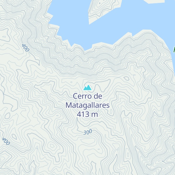 Map of Cerro de Matagallares