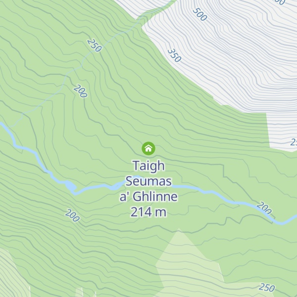 Map of Taigh Seumas a' Ghlinne