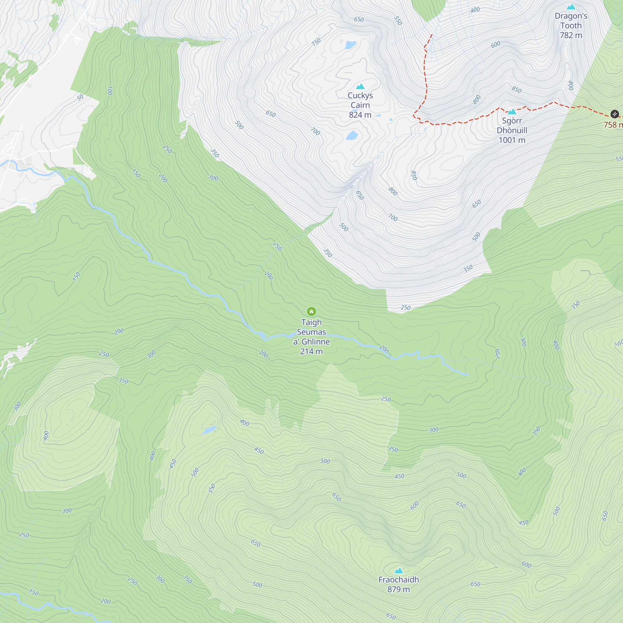 Taigh Seumas a' Ghlinne map