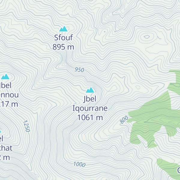Map of Jbel Iqourrane