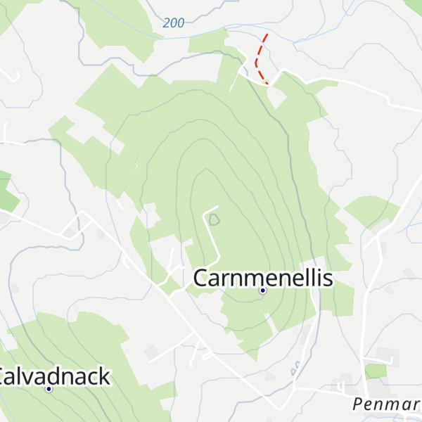 Map of Carnmenellis