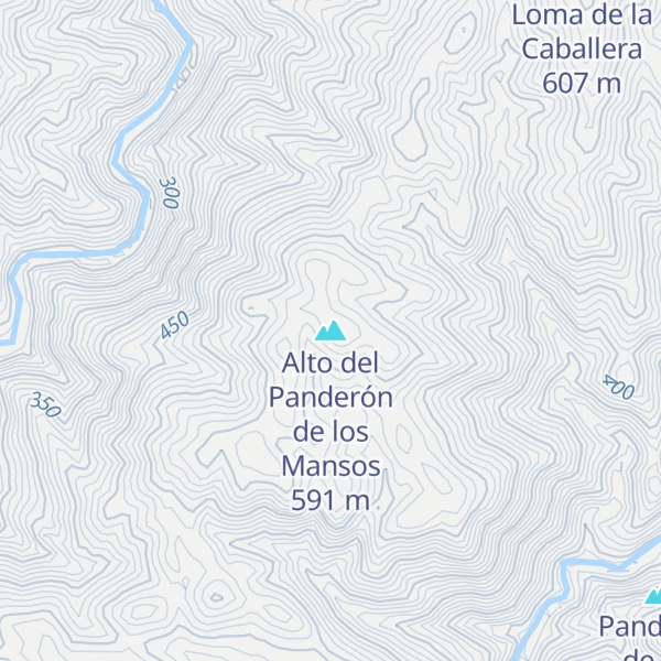 Map of Alto del Panderón de los Mansos