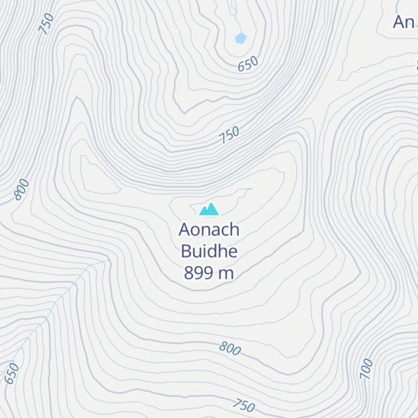 Map of Aonach Buidhe