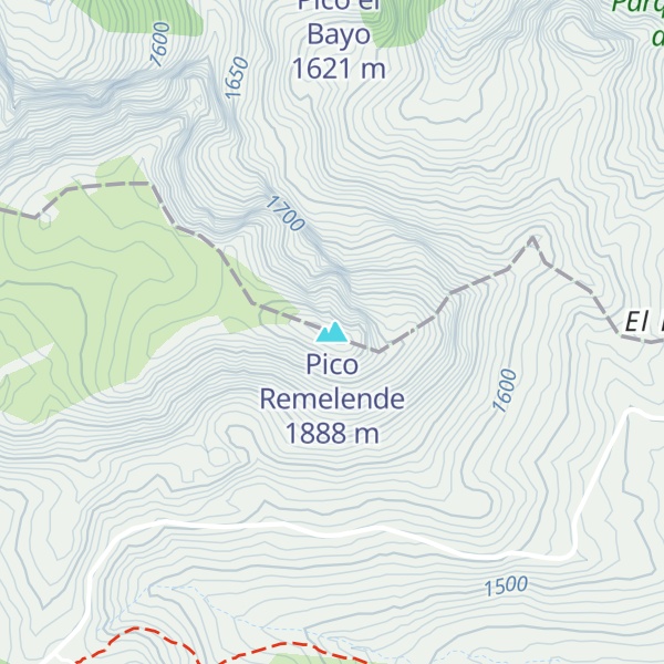 Map of Pico Remelende