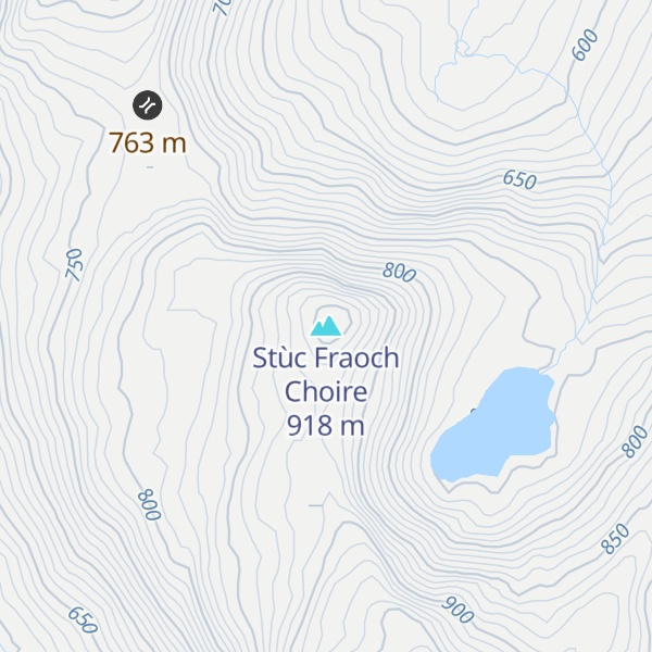 Map of Stùc Fraoch Choire