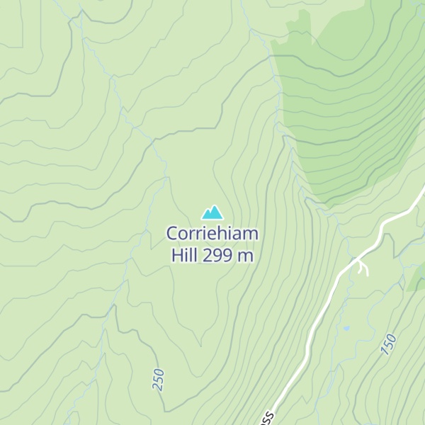 Map of Corriehiam Hill