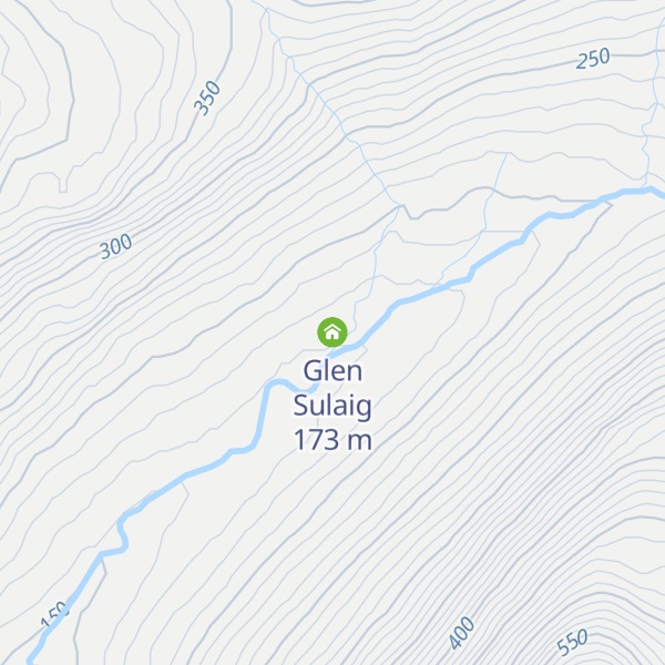 Map of Glen Sulaig