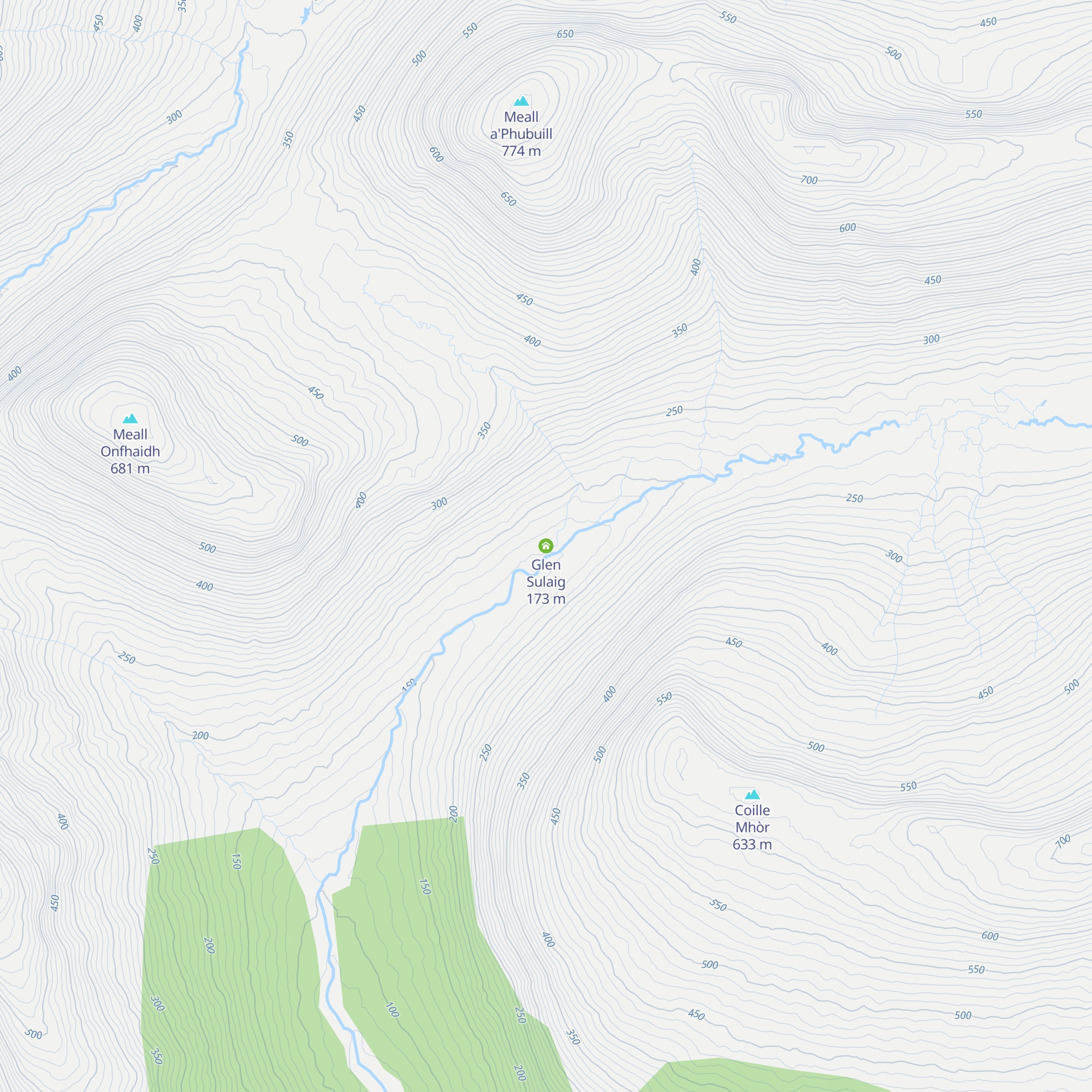 Glen Sulaig map