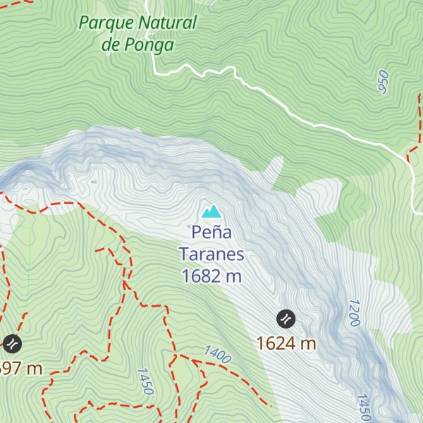 Map of Peña Taranes