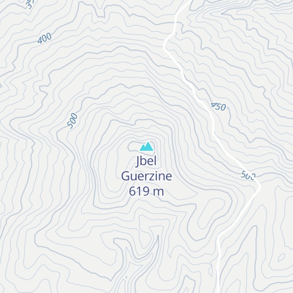 Map of Jbel Guerzine