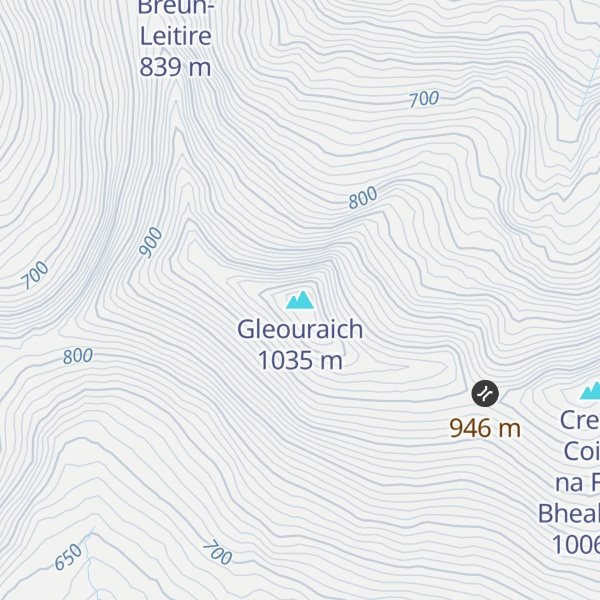Map of Gleouraich