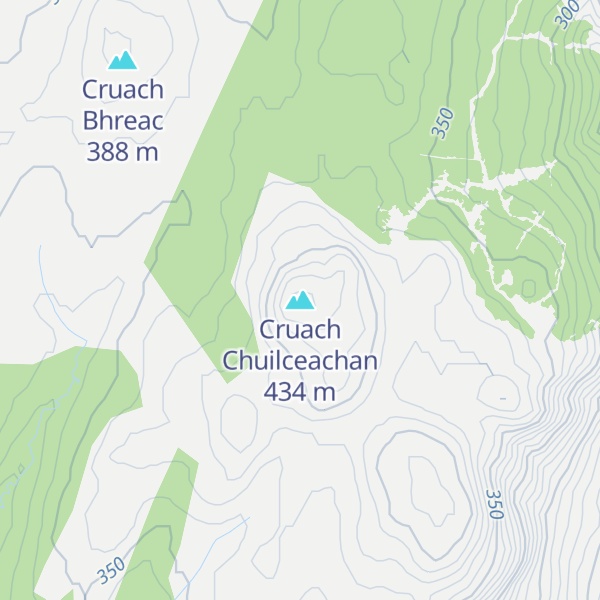 Map of Cruach Chuilceachan