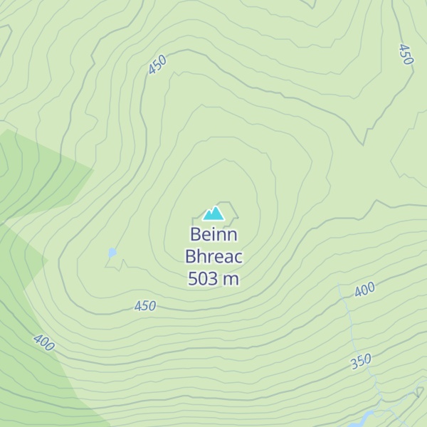 Map of Beinn Bhreac