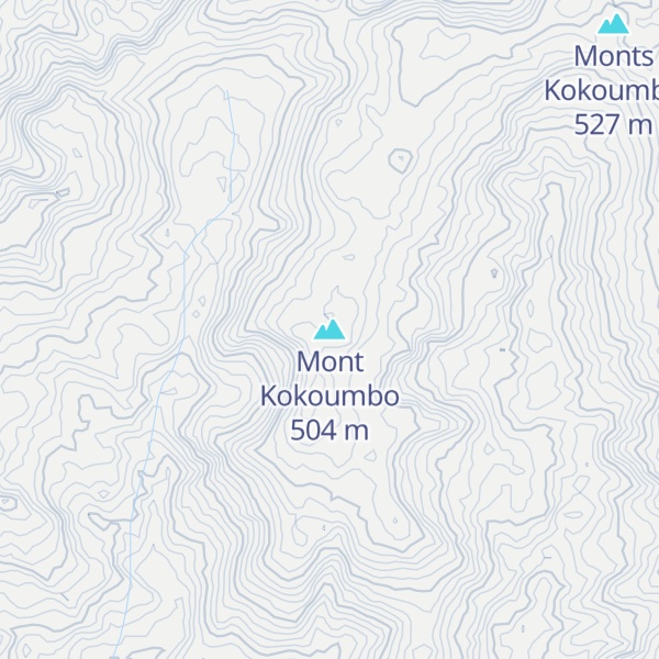 Map of Mont Kokoumbo