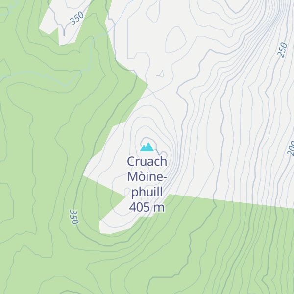 Map of Cruach Mòine-phuill