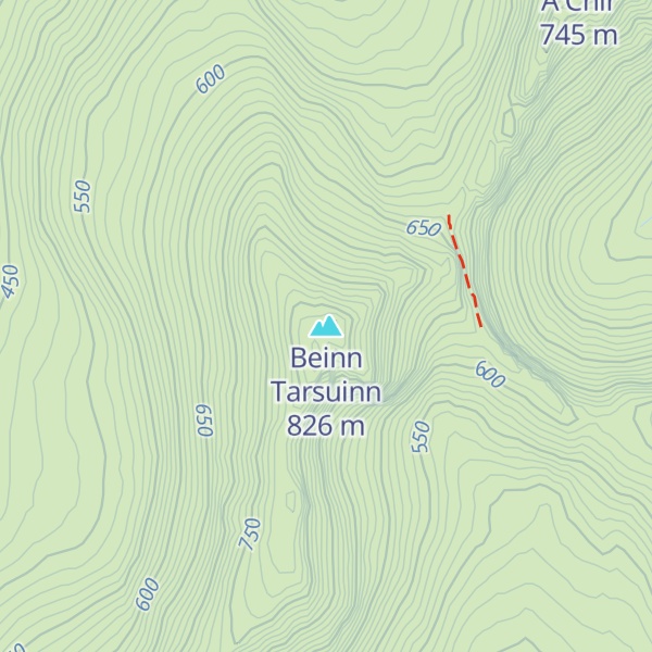 Map of Beinn Tarsuinn