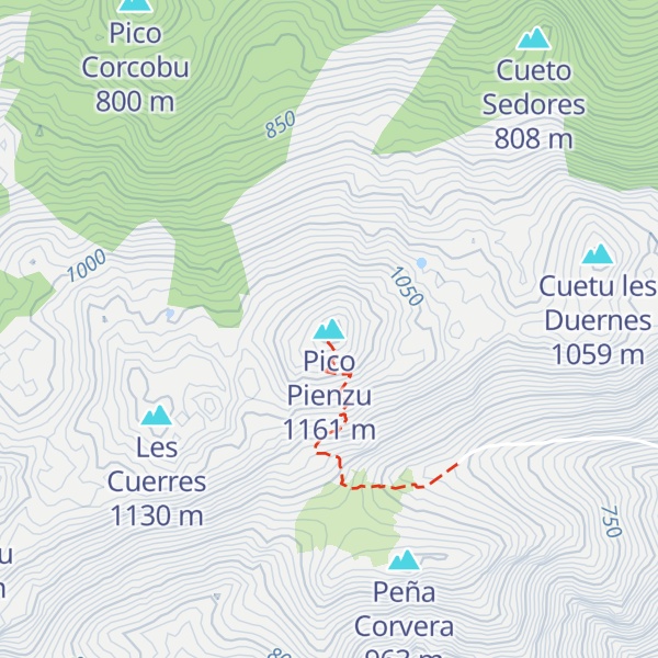 Map of Pico Pienzu