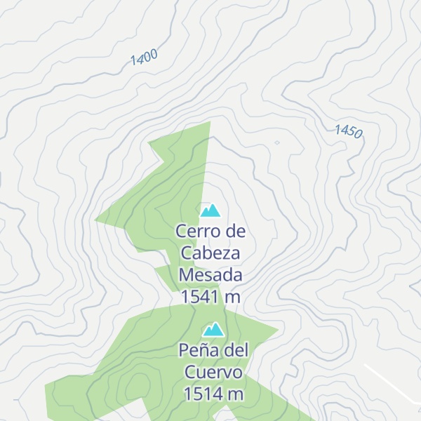 Map of Cerro de Cabeza Mesada