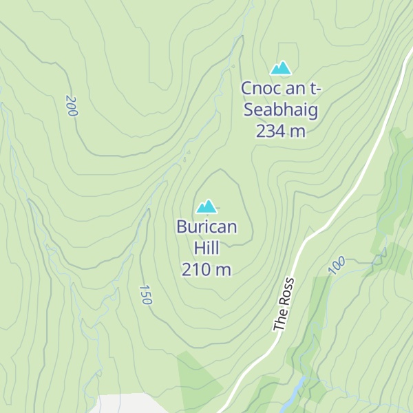Map of Burican Hill