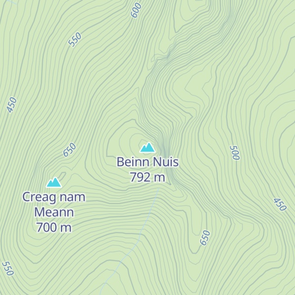 Map of Beinn Nuis