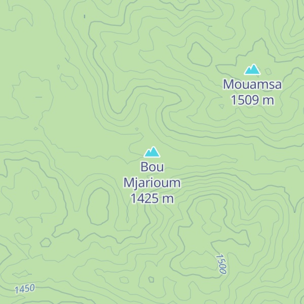Map of Bou Mjarioum