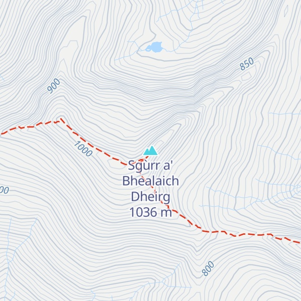 Map of Sgùrr a' Bhealaich Dheirg