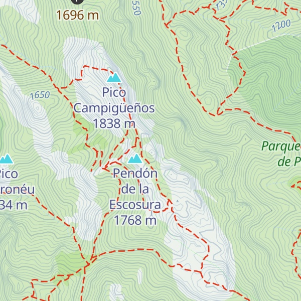 Map of Peña de la Magrera