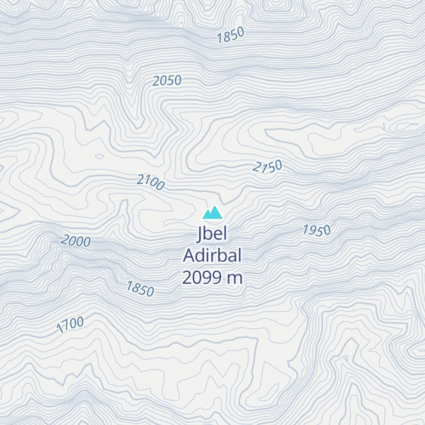 Map of Jbel Adirbal