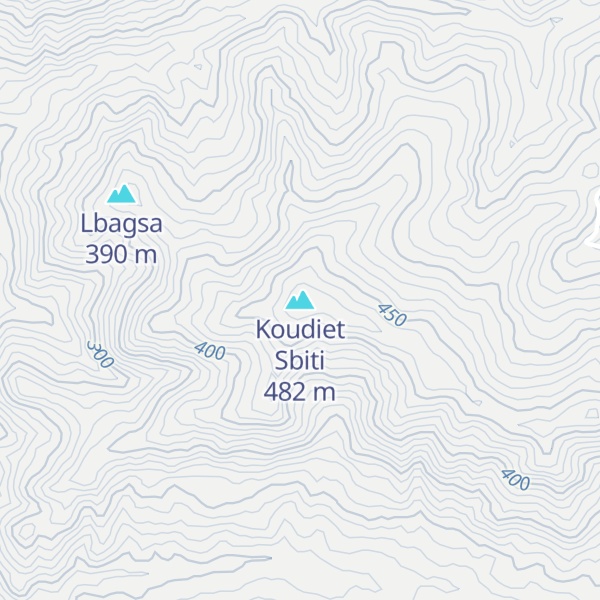 Map of Koudiet Sbiti
