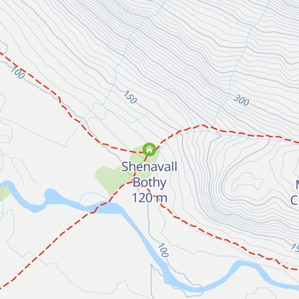 Map of Shenavall Bothy