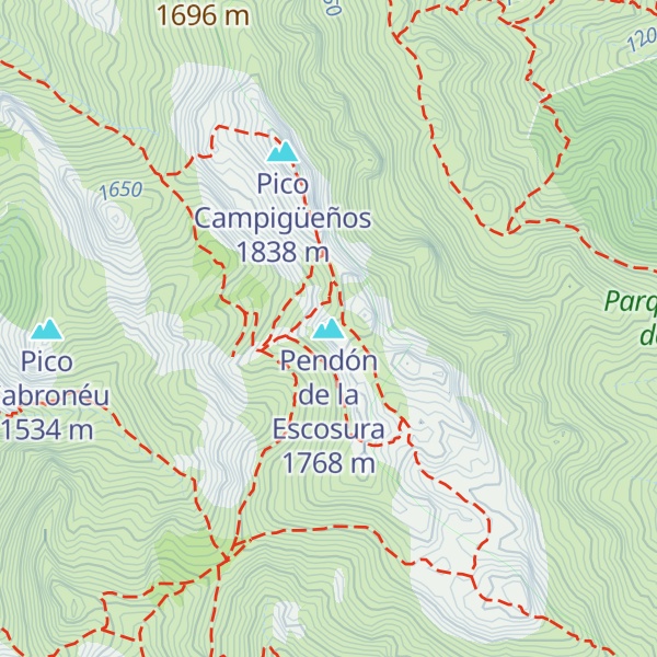 Map of Pendón de la Escosura