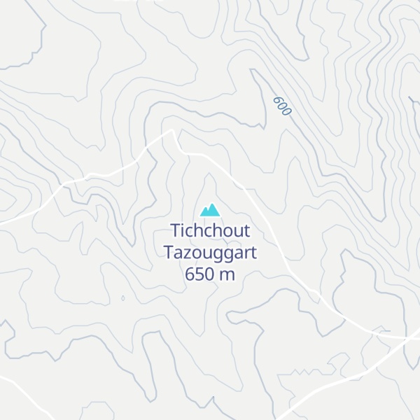 Map of Tichchout Tazouggart