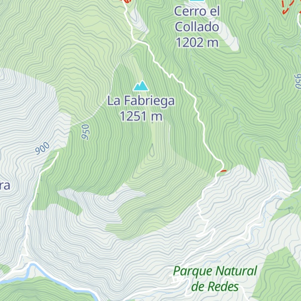 Map of Peña la Quemada