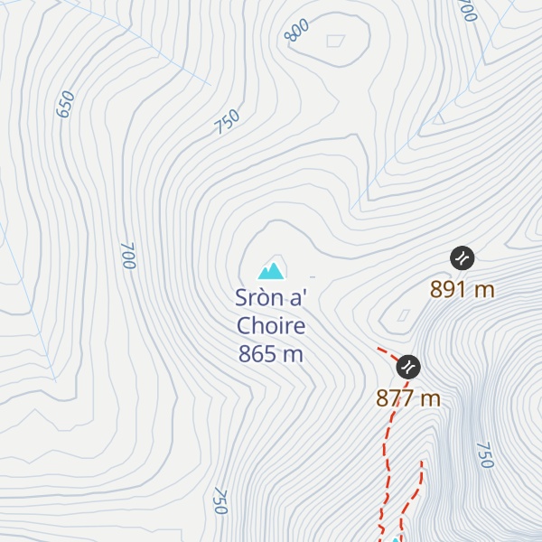 Map of Sròn a' Choire