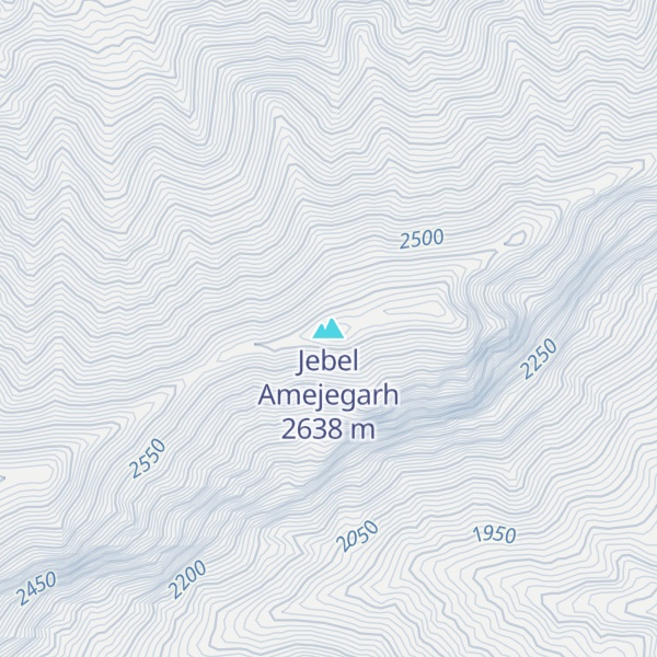 Map of Jebel Amejegarh