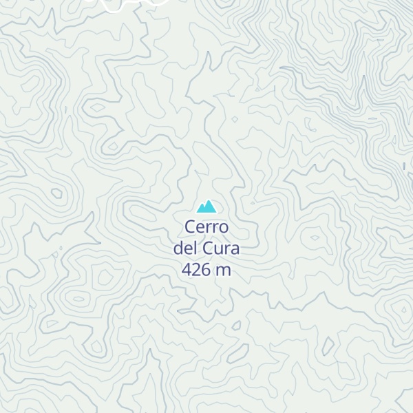 Map of Cerro del Cura