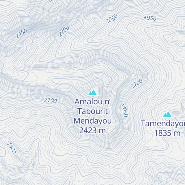 Map of Amalou n’ Tabourit Mendayou