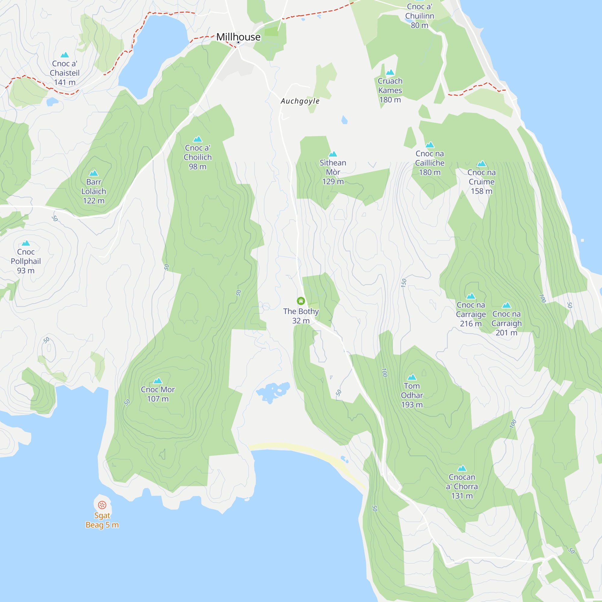 The Bothy map
