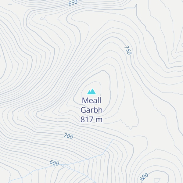 Map of Meall Garbh