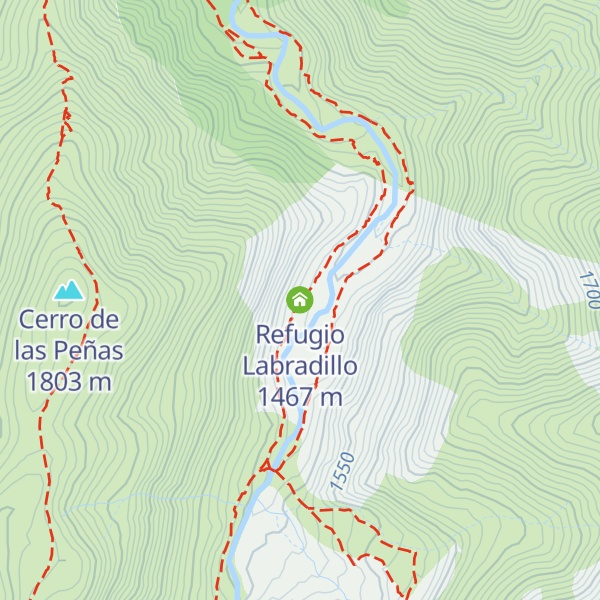 Map of Refugio Labradillo