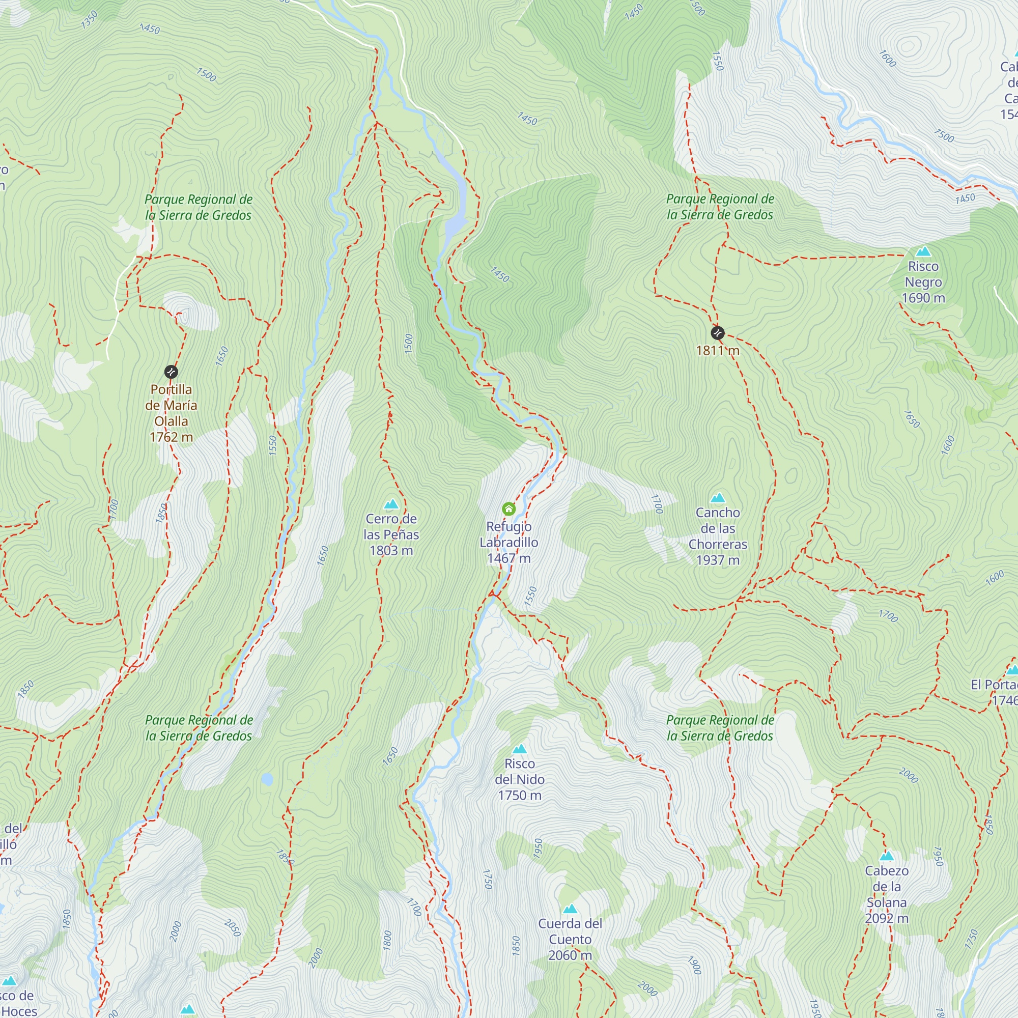 Refugio Labradillo map