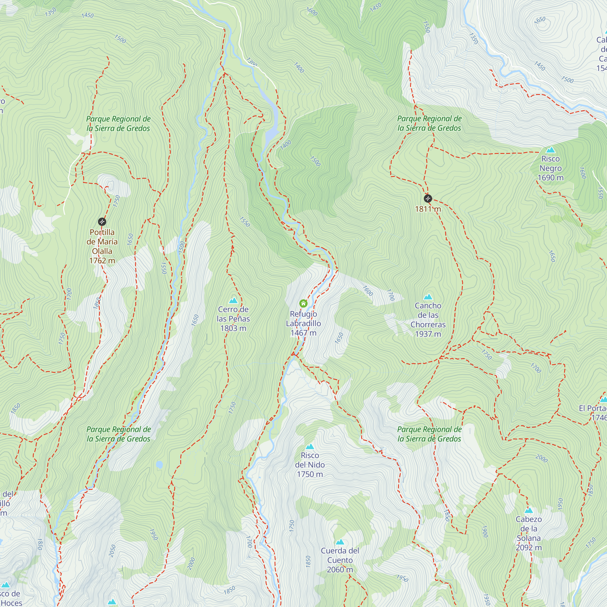 Refugio Labradillo map